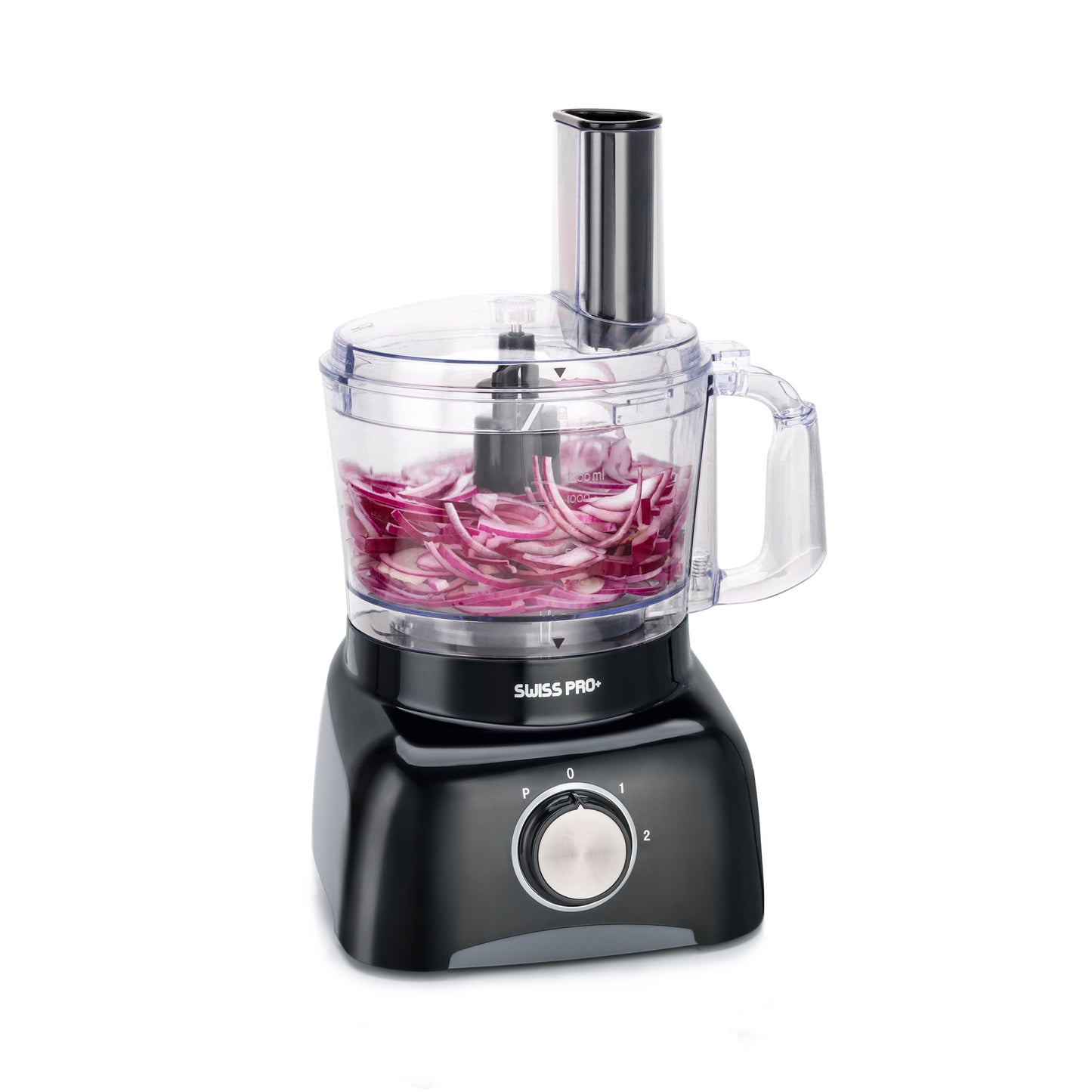 Food Processor 13 Pieces - Kitchen Mixer - Vegetable Cutter Electric - Food Processor - Plastic - Black - 1.2 L - 800 W - SP-FOOD600.8B