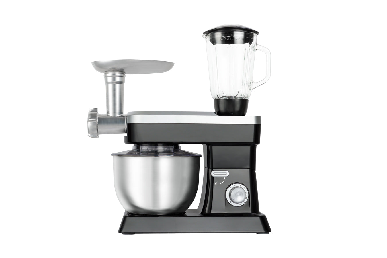 Food Processor 6.3L 1500W - Powerful 3-in-1 - Blender, Meat Grinder, Mix - Black - SP-PKM1900B
