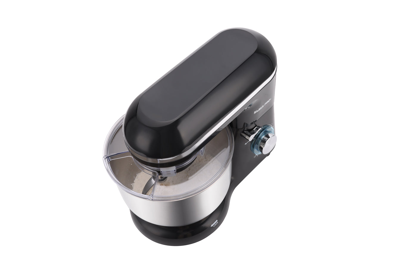 Powerful Food Processor - Stand Mixer - 6L - 1500W - Silver & Black - SP-SM1500B