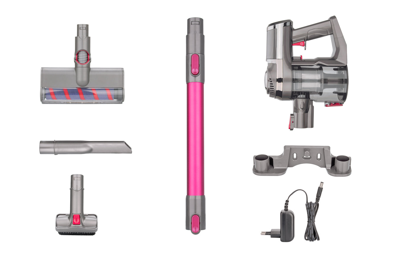 Vacuum Cleaner - Wireless Battery - 4-Layer Filter System - 1500 W Cordless - Pink - 0.6 L - SP-VC12000-KP