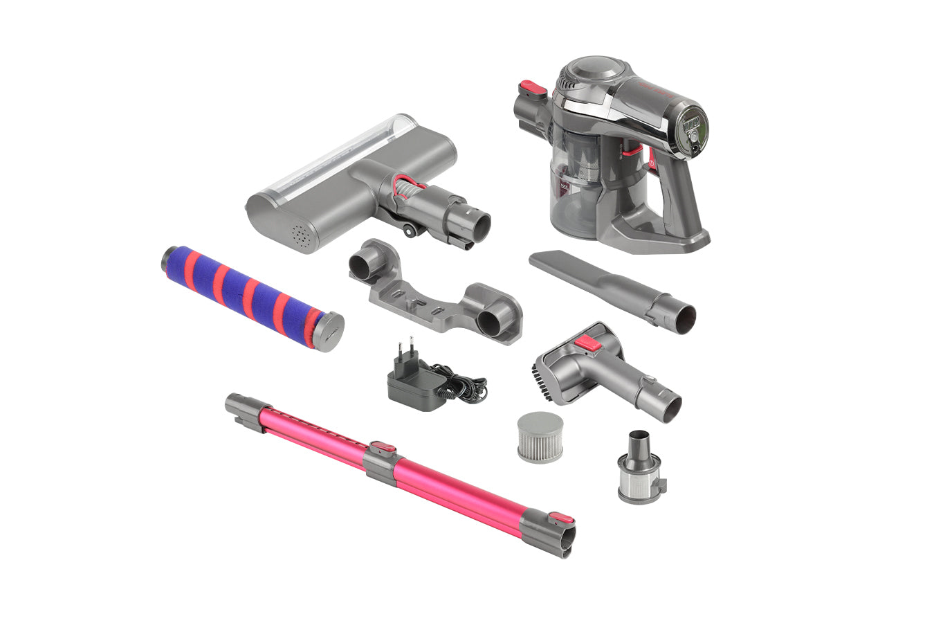 Vacuum Cleaner - Wireless Battery - 4-Layer Filter System - 1500 W Cordless - Pink - 0.6 L - SP-VC12000-KP