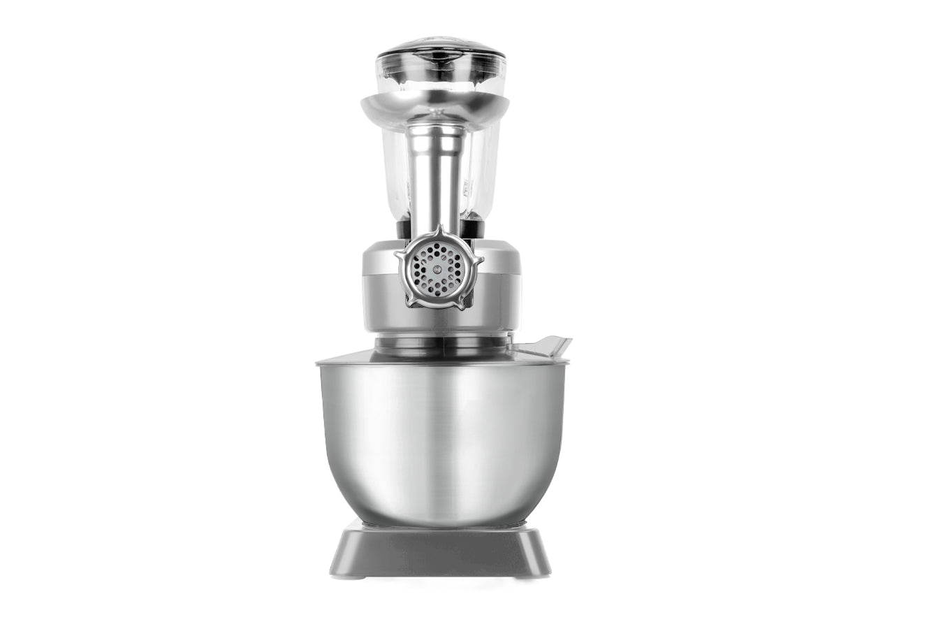 Food Processor 6.3L 1500W - Powerful 3-in-1 - Blender, Meat Grinder, Mix - Silver - SP-PKM1900S