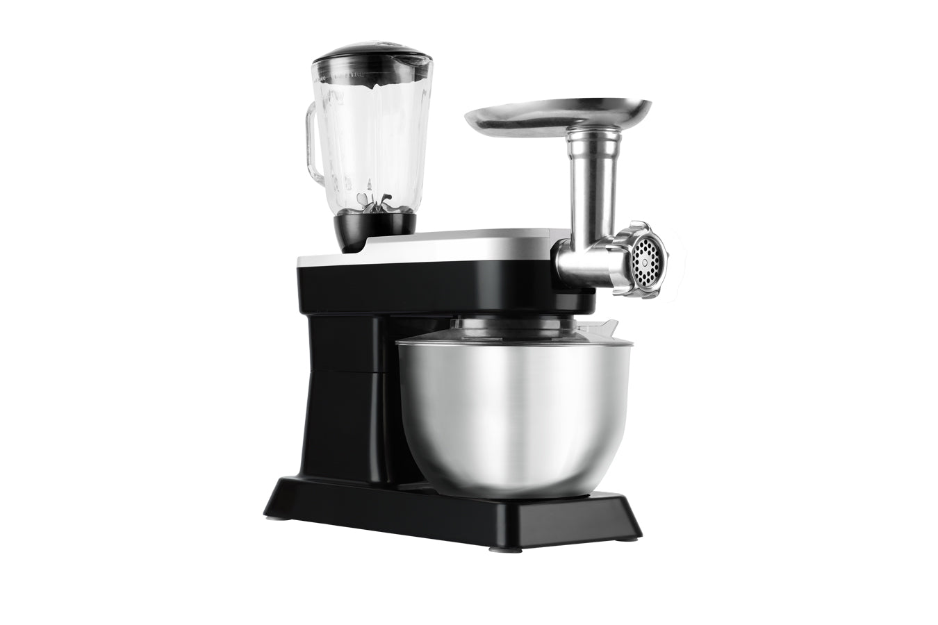 Food Processor 6.3L 1500W - Powerful 3-in-1 - Blender, Meat Grinder, Mix - Black - SP-PKM1900B