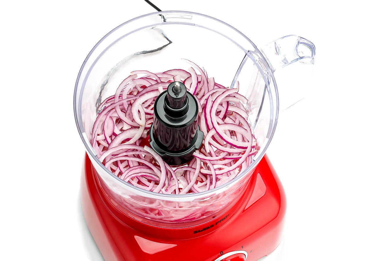 Food Processor 13 Pieces - Kitchen Mixer - Vegetable Cutter Electric - Food Processor - Plastic - Red - 1.2 L - 800 W - SP-FOOD600.8R