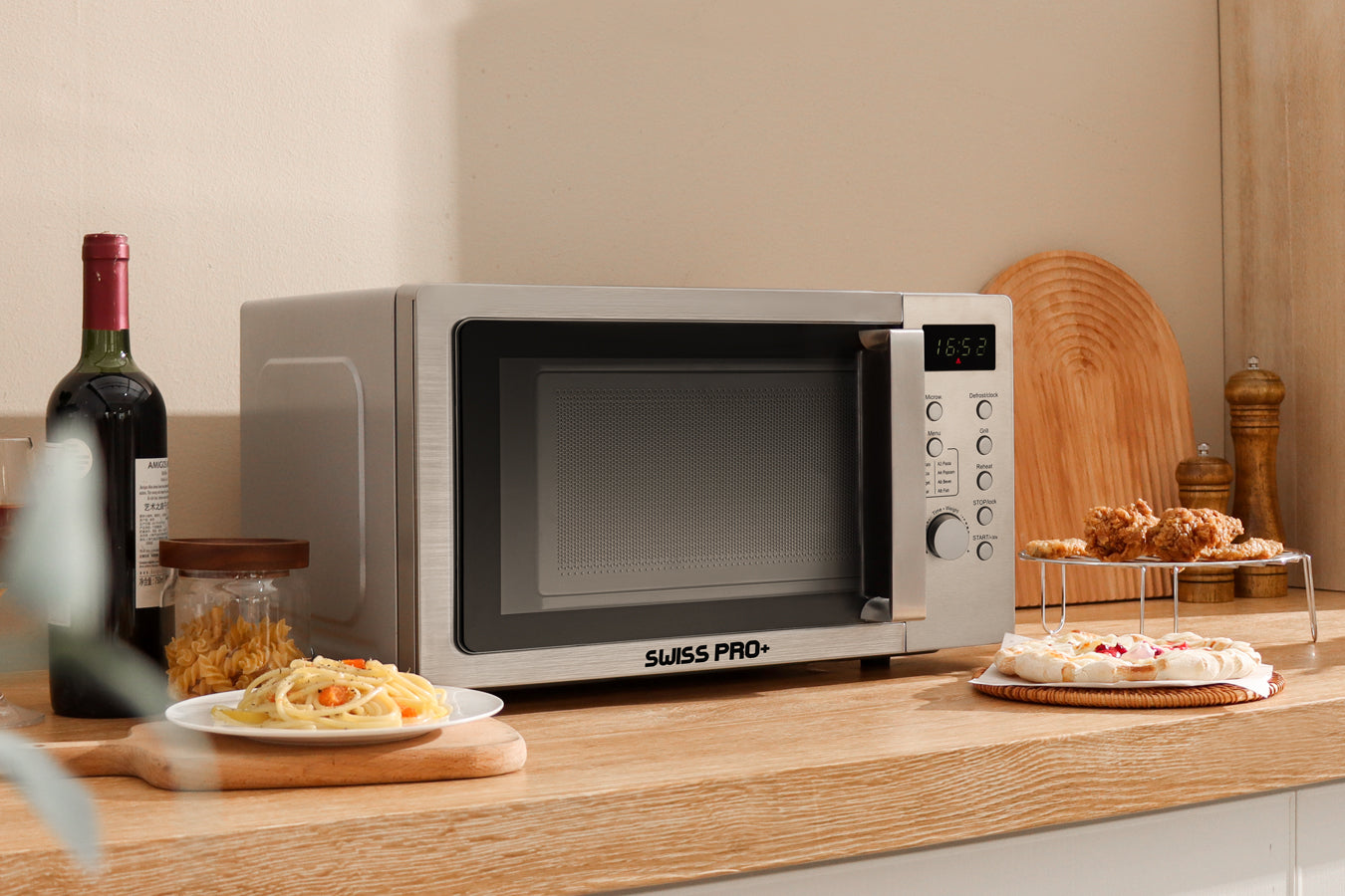 Combi Microwave - 1100W - Silver - SP-MIC1100.DG