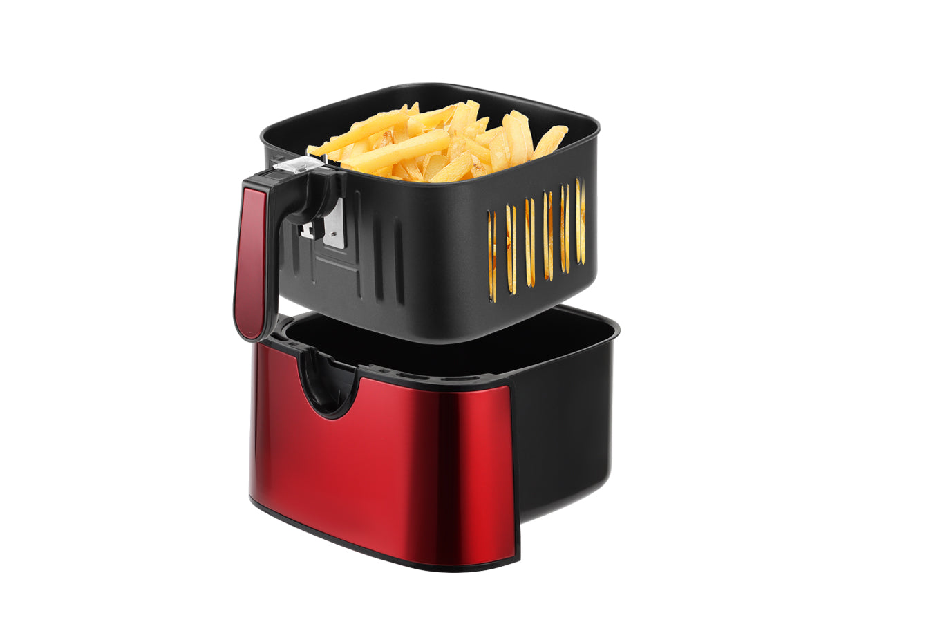 Digital Air Fryer XXL - Stainless Steel - 10 Liters - Red - 1800W - SP-AF9.2LR