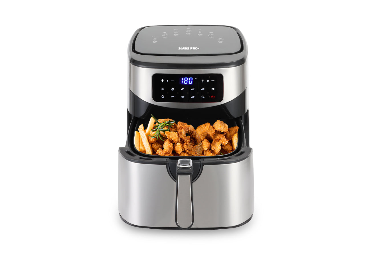 Digital Air Fryer XXL - Stainless Steel - 10 Liters - Silver - 1800W - SP-AF9.2LS