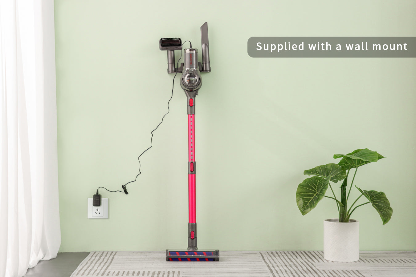 Vacuum Cleaner - Wireless Battery - 4-Layer Filter System - 1500 W Cordless - Pink - 0.6 L - SP-VC12000-KP