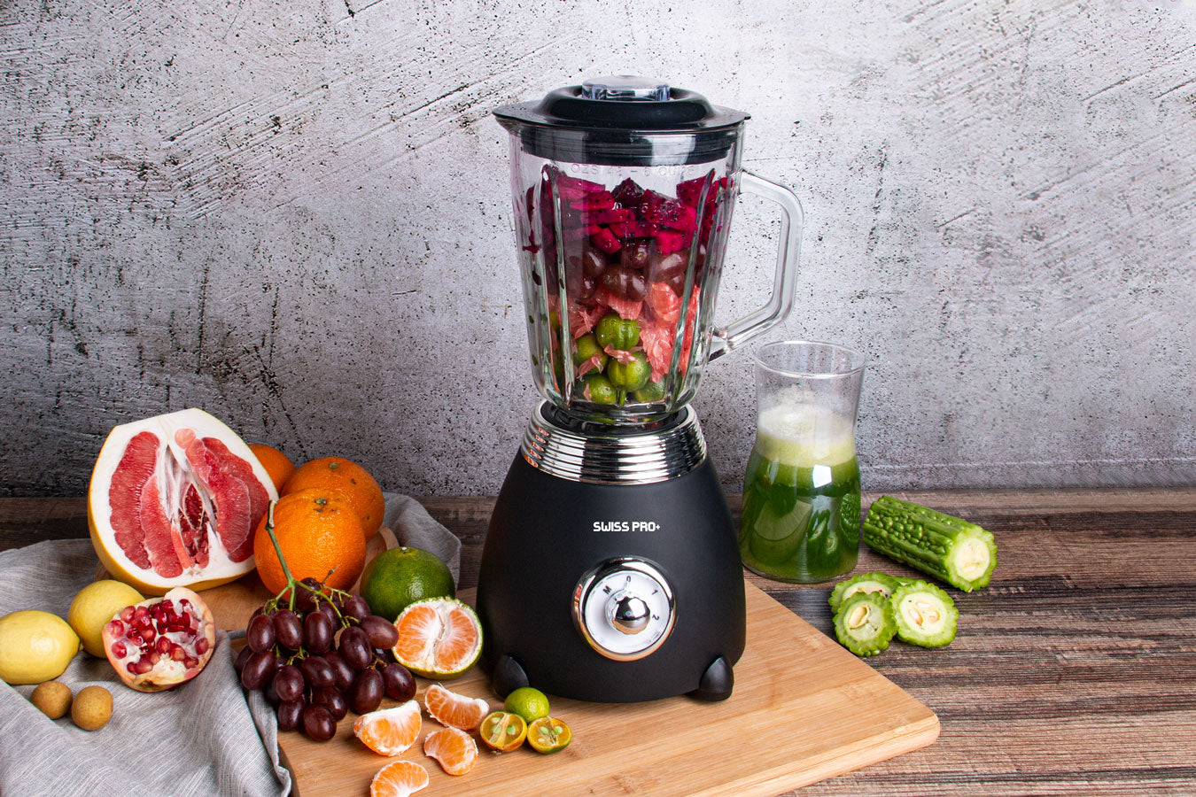 Blender 1.5L - Glass Jar - 2 speeds with pulse - 850 W - Black - SP-BL850WB