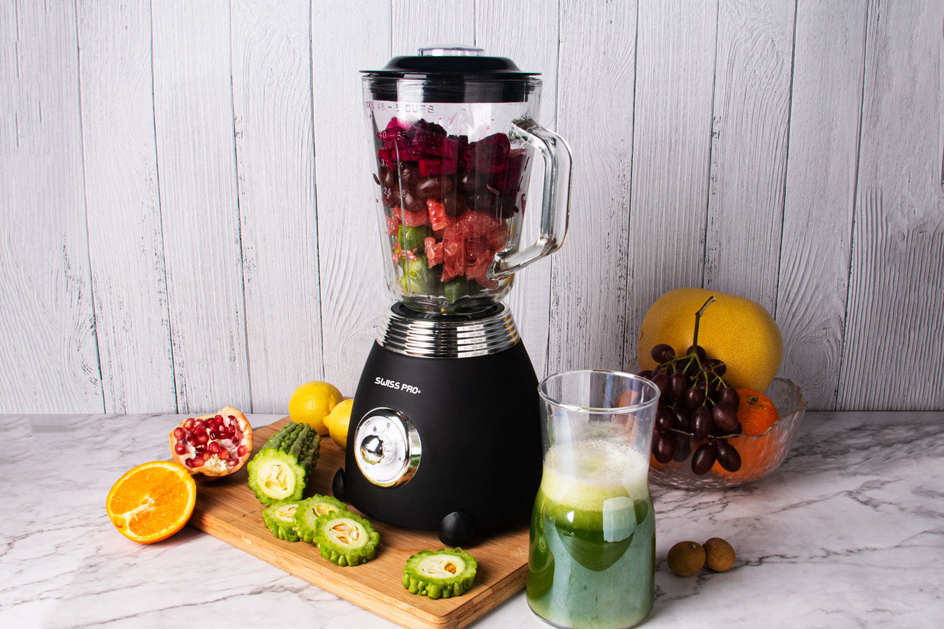 Blender 1.5L - Glass Jar - 2 speeds with pulse - 850 W - Black - SP-BL850WB
