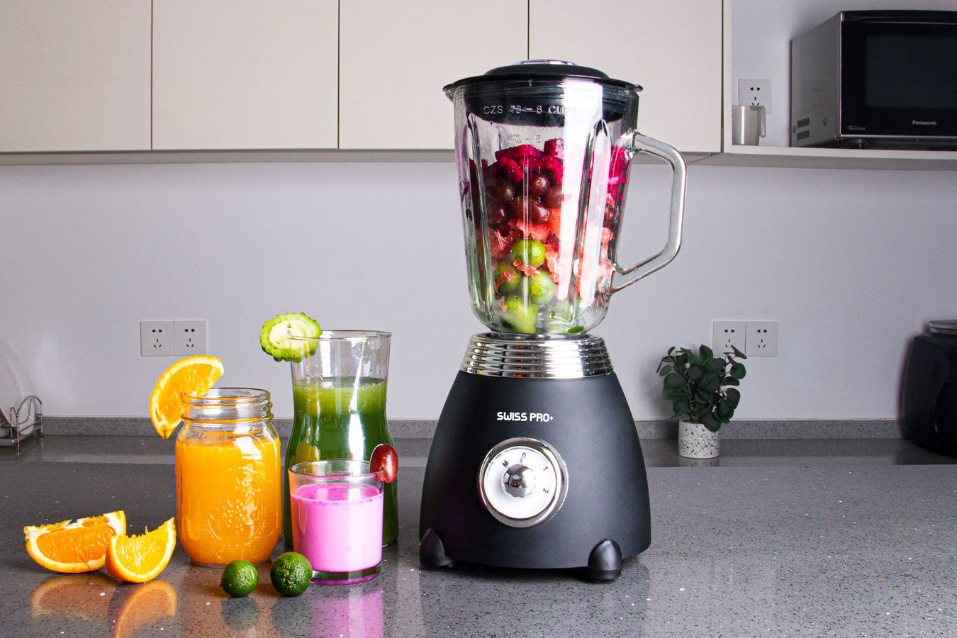 Blender 1.5L - Glass Jar - 2 speeds with pulse - 850 W - Black - SP-BL850WB