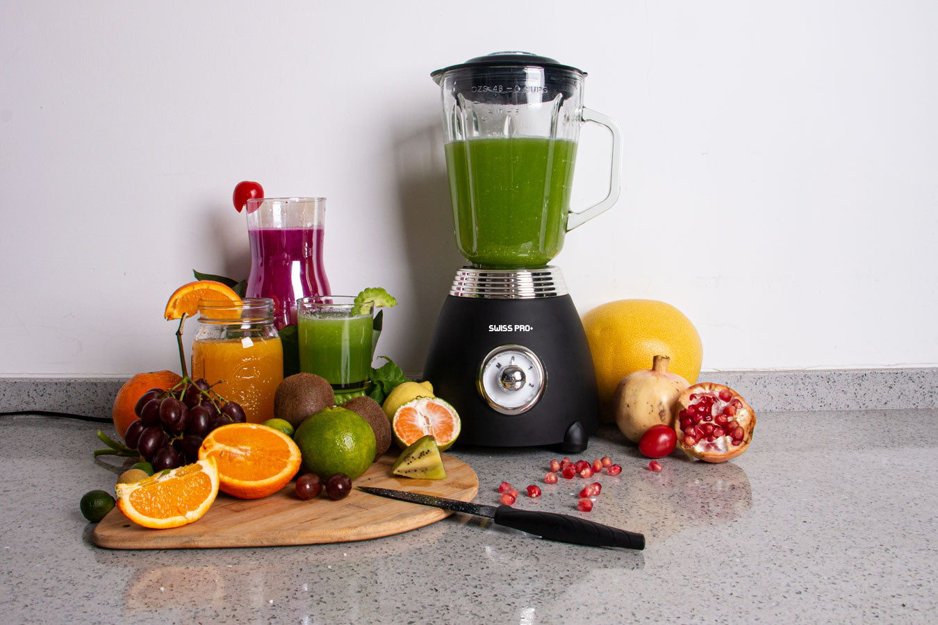 Blender 1.5L - Glass Jar - 2 speeds with pulse - 850 W - Black - SP-BL850WB