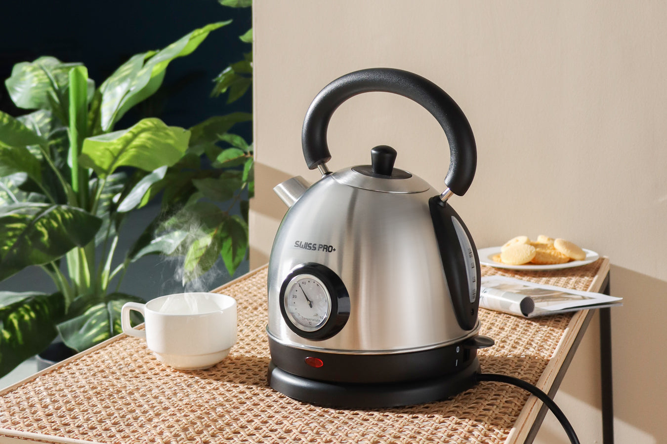 Retro Kettle 1.8L - 2200W - Silver - SP-WK2200BS