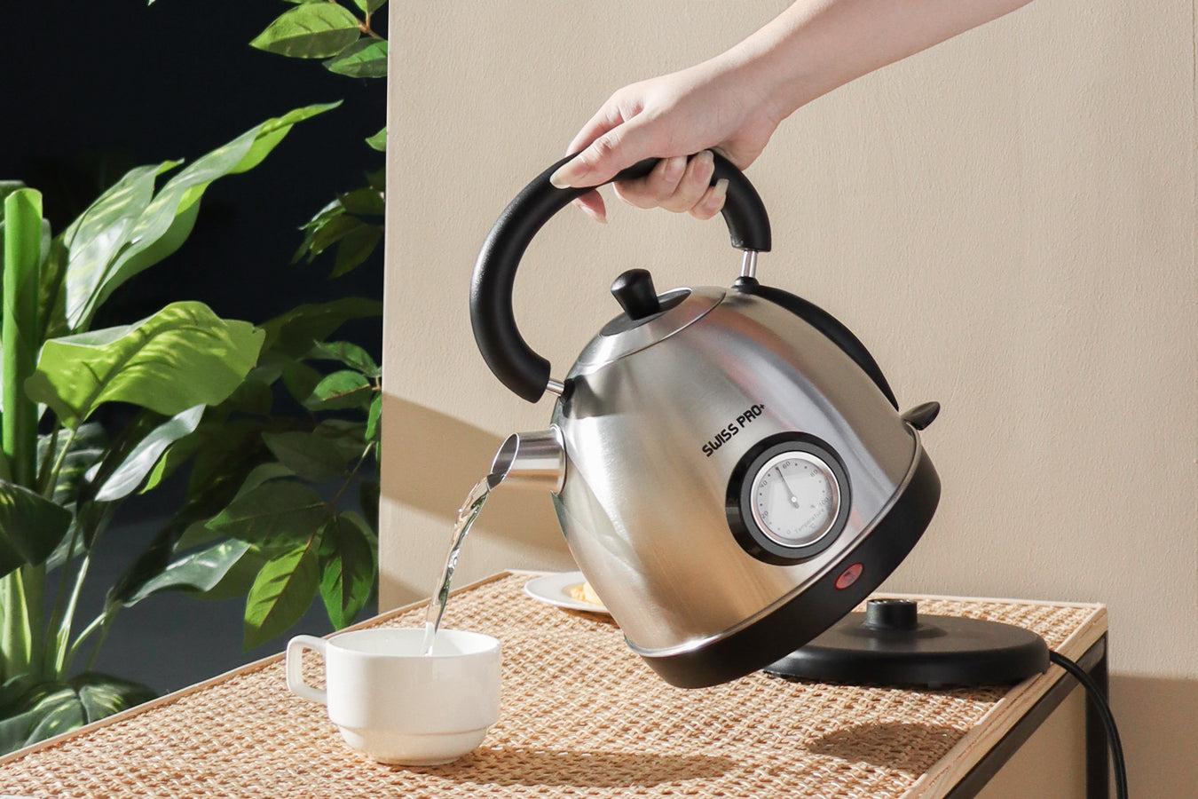 Retro Kettle 1.8L - 2200W - Silver - SP-WK2200BS