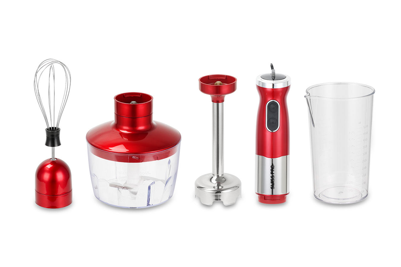 Hand Blender 3-in-1 - 700W - Red - SP-HAND3.1