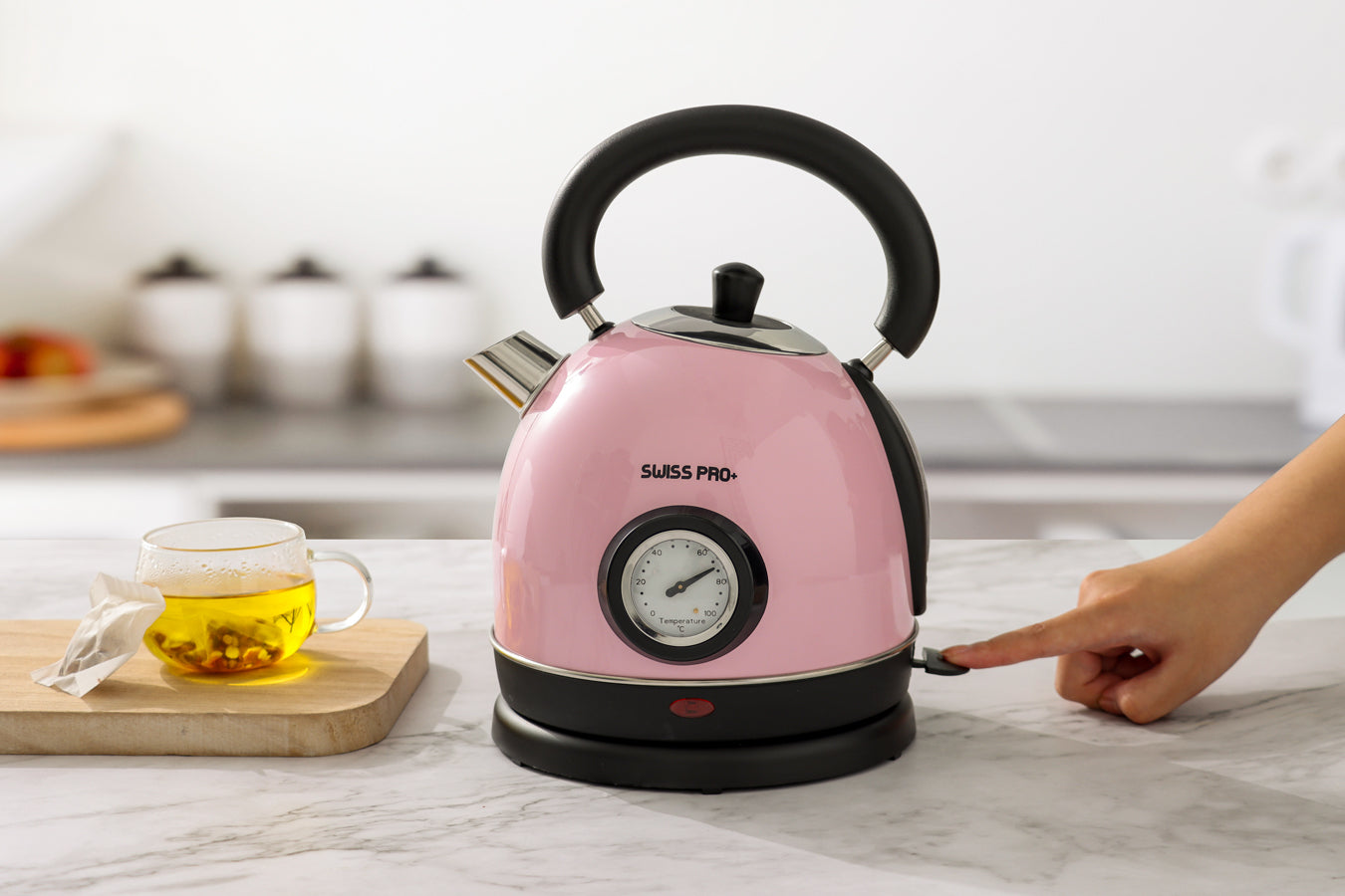 Retro Kettle 1.8L - 2200W - Pink - SP-WK2200BP
