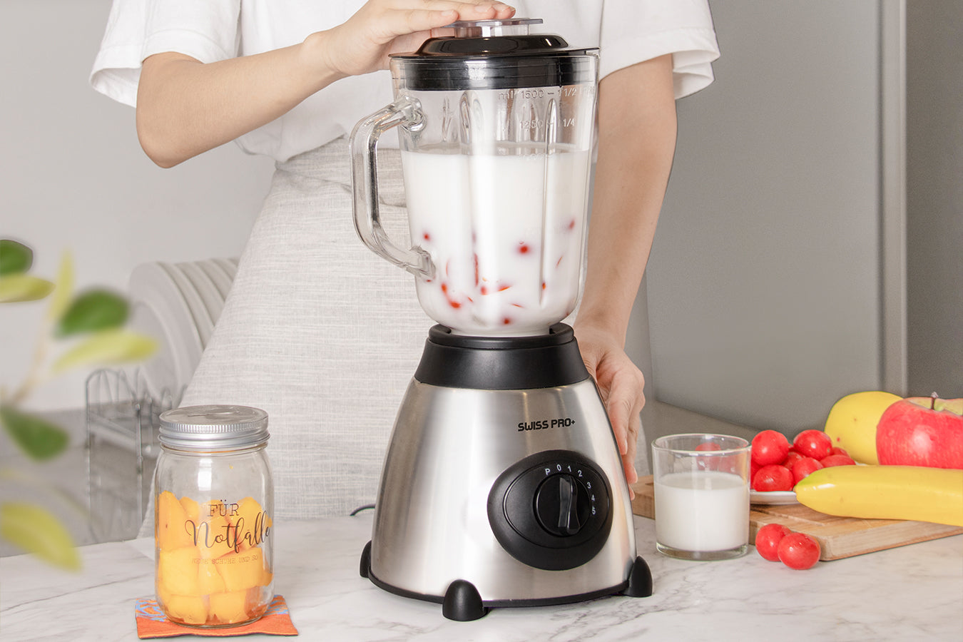 2-in-1 Blender 1.5L - 1000W - Silver - SME600.6S