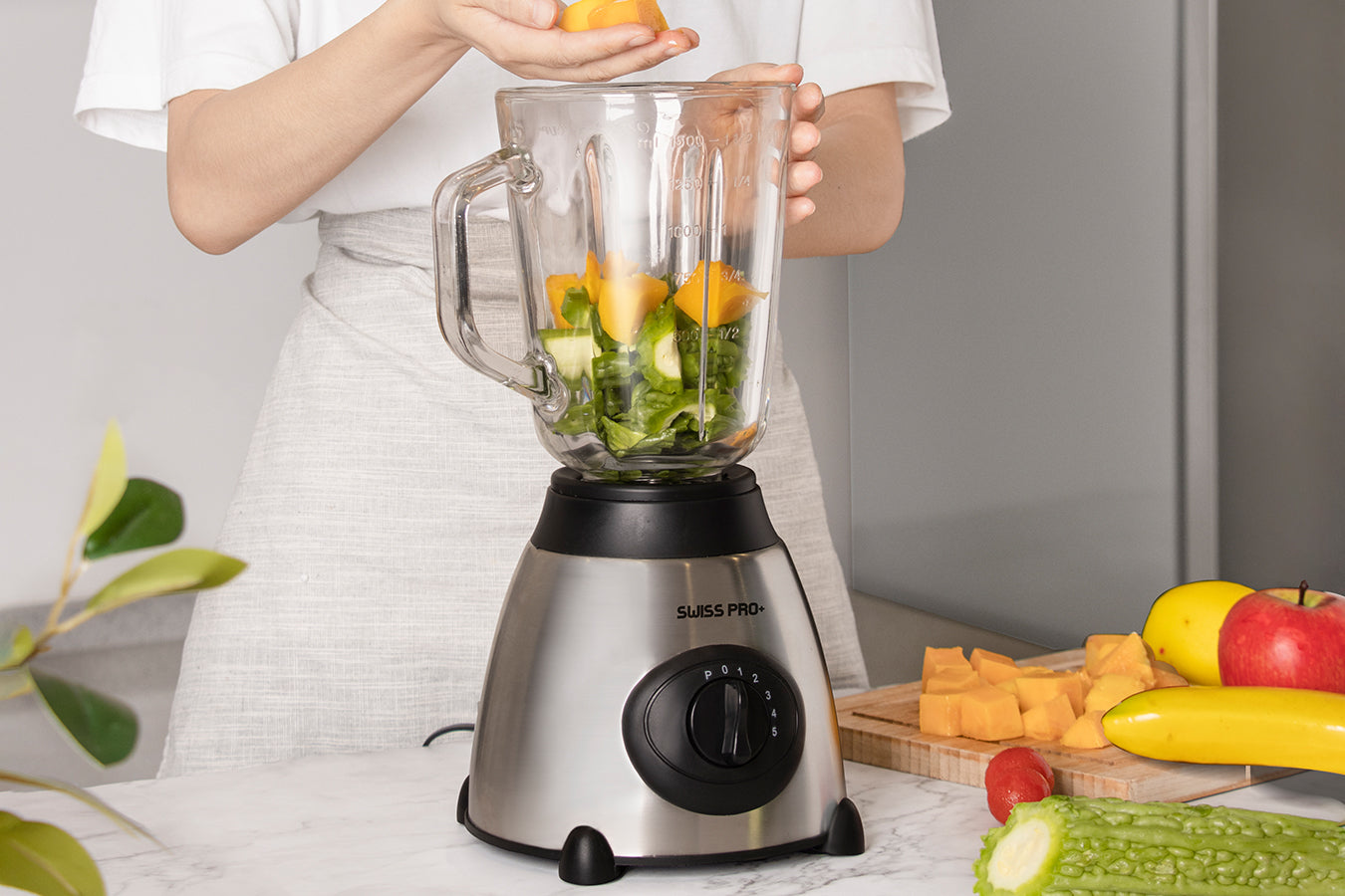 2-in-1 Blender 1.5L - 1000W - Silver - SME600.6S