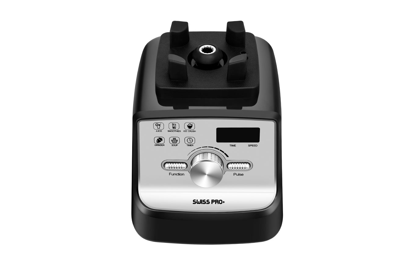 Professional Blender - Stainless Steel - 2 Liters - Powerful Smoothie Maker and Ice Crusher - 2000W - 9 Speeds - 6 Functions - Digital - Black - SP-BL2000.D