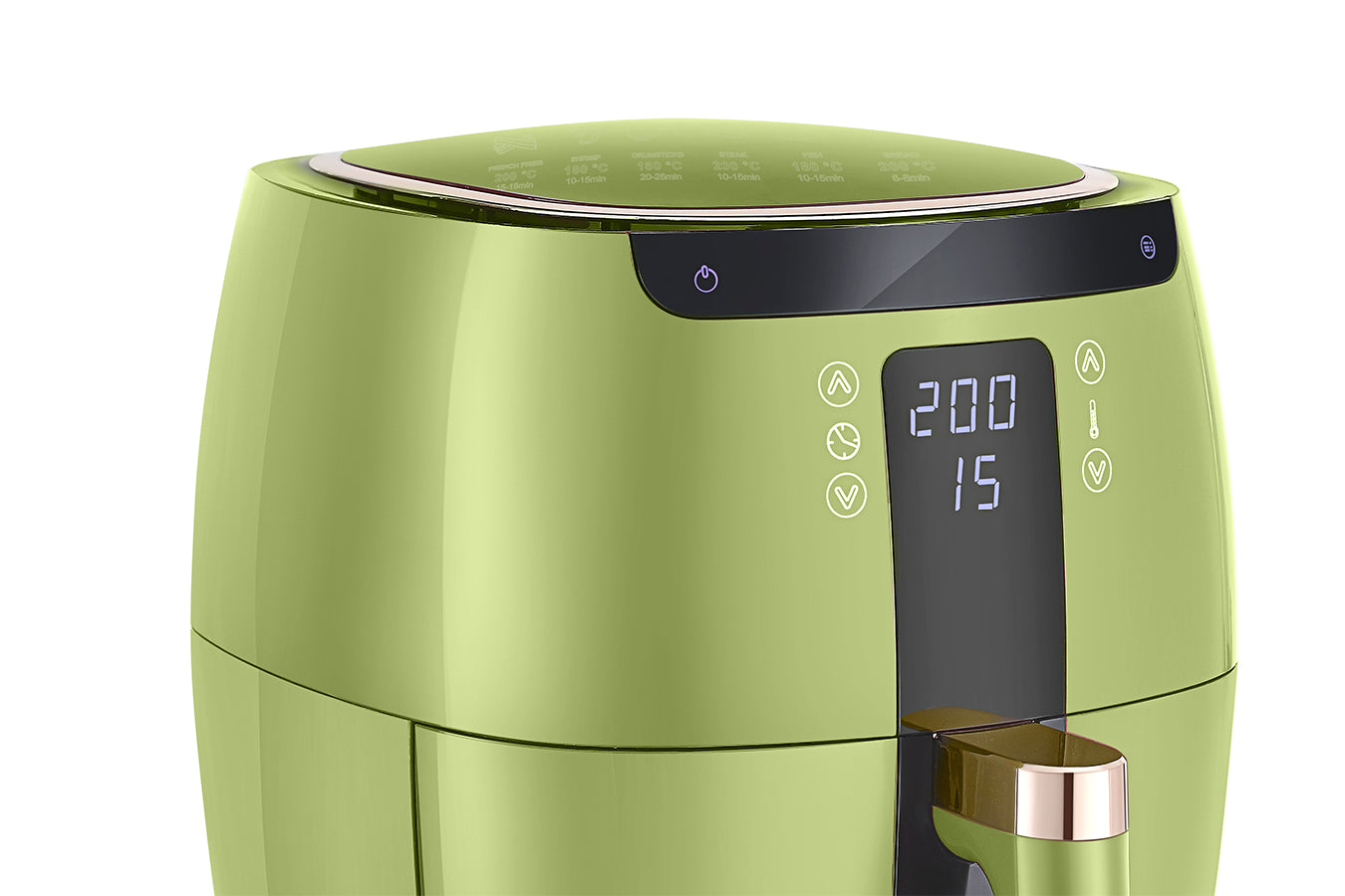 Digital Air Fryer - 7L - 1750W - Green - Stainless Steel - Deep Fryer - Hot Air Fryer without Fat - SP-DAF7LG