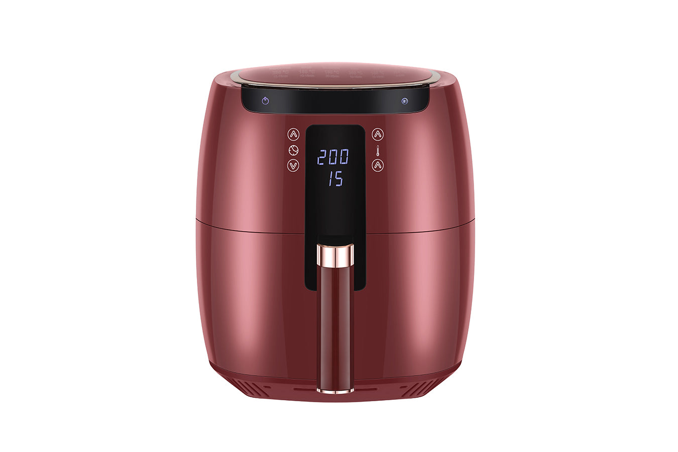 Digital Air Fryer - 7L - 1750W - Red - Stainless Steel - Deep Fryer - Hot Air Fryer without Fat - SP-DAF7LR