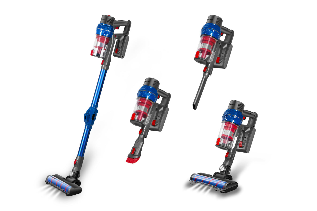 Vacuum Cleaner - Wireless Battery - 4-Layer Filter System - 2500 W Cordless - Blue- 0.8L - SP-VCG10S