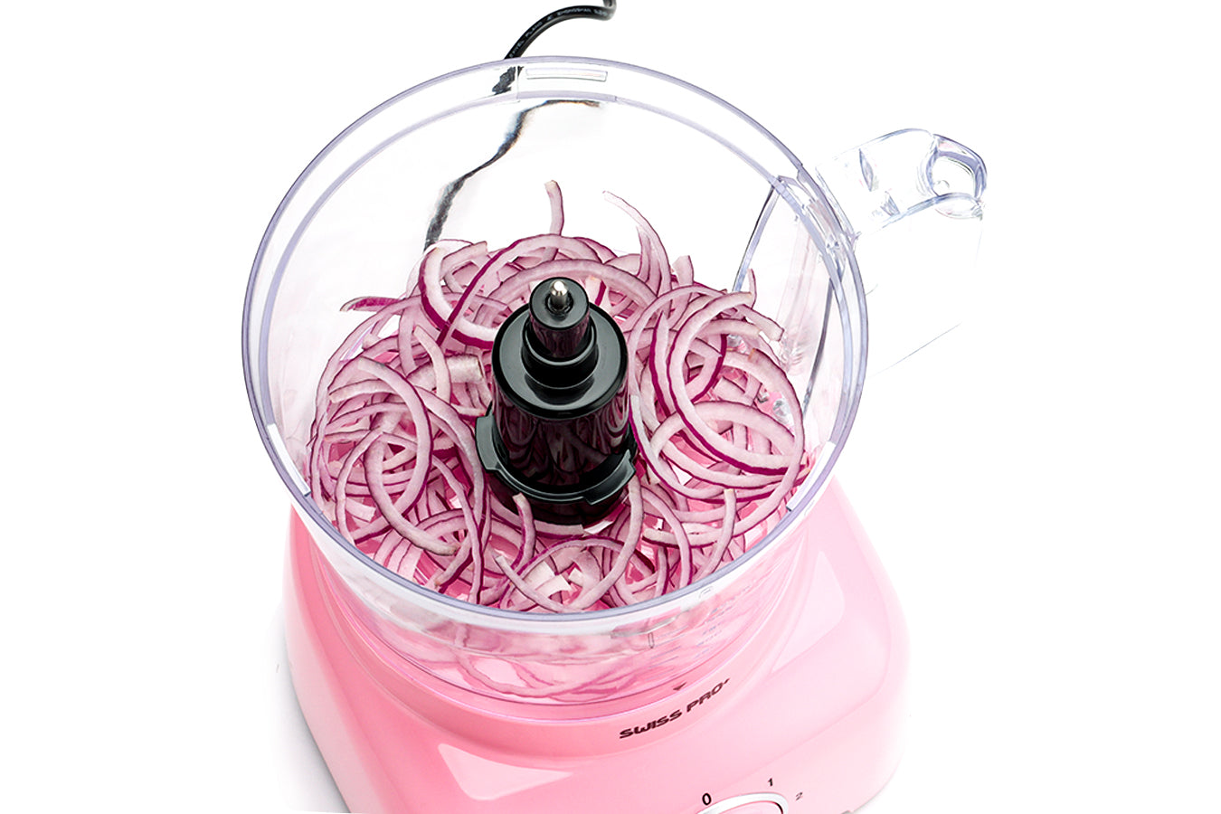 Food Processor 13 Pieces - Kitchen Mixer - Vegetable Cutter Electric  - Food Processor - Plastic - Pink - 1.2 L - 600 W - FOOD600.8P