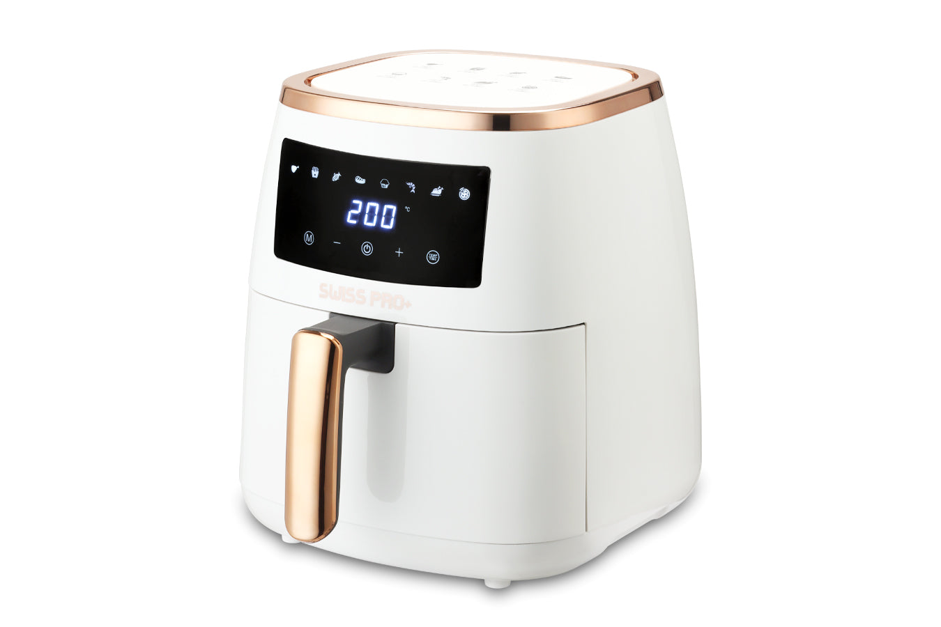 Digital Air Fryer - Stainless Steel - White - 6.5L - 1500W - Without Fat - SP-AF6.5L.WG