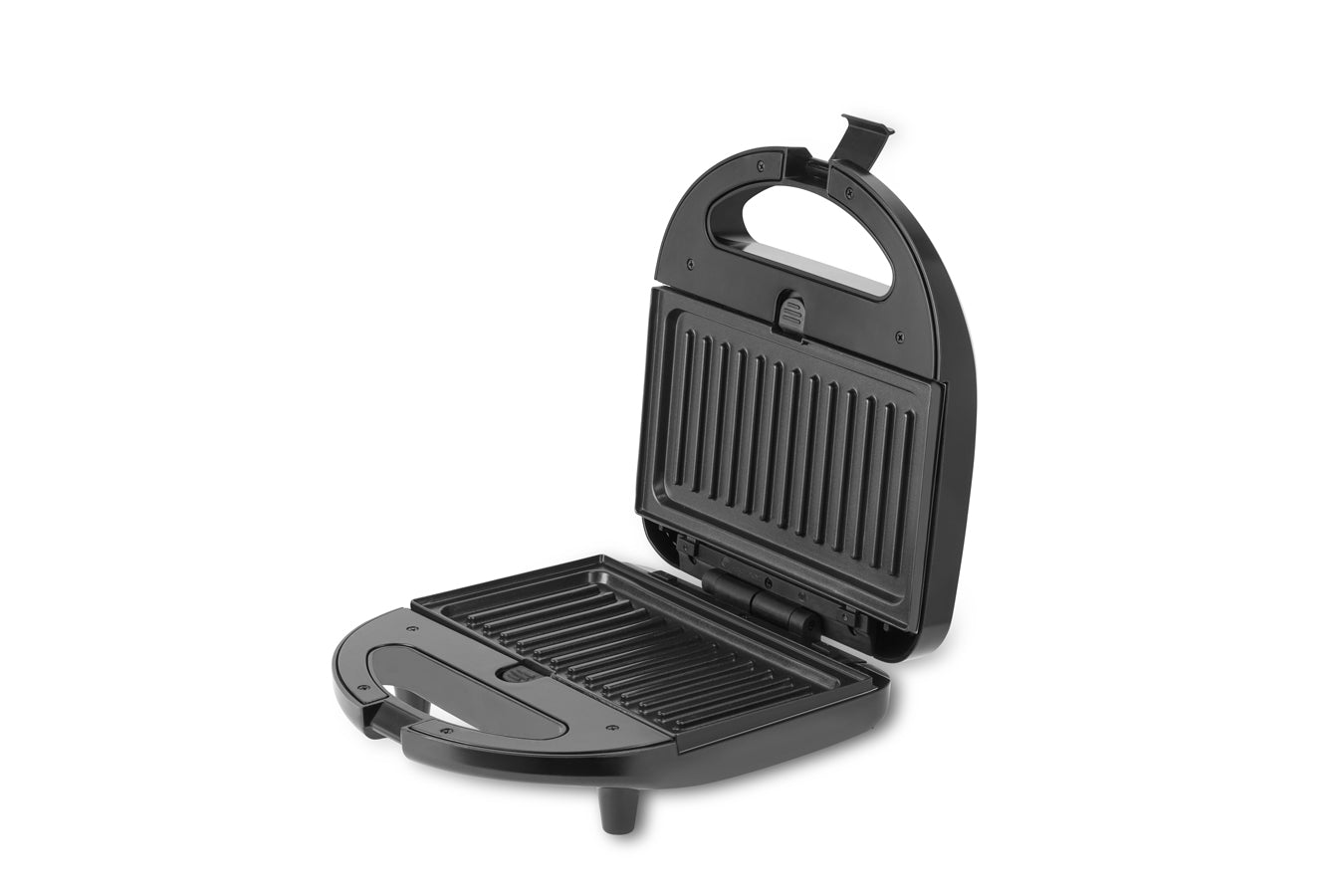 Sandwich Maker 4-in-1 - Toaster, Waffle Iron, Contact Grill, Doughnut Maker -Black - Stainless Steel - 750W - SP-SW750.4