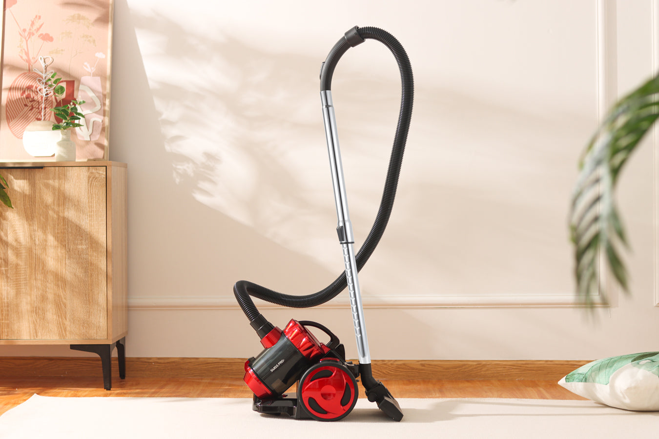 Bagless Vacuum Cleaner - Floor - Pet Hair- without Bag - 1600 W - with 3L Dust Capacity - Black & Red - SP-VC850W