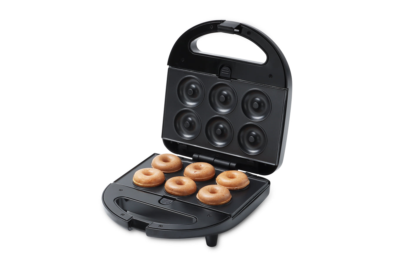 Sandwich Maker 4-in-1 - Toaster, Waffle Iron, Contact Grill, Doughnut Maker -Black - Stainless Steel - 750W - SP-SW750.4