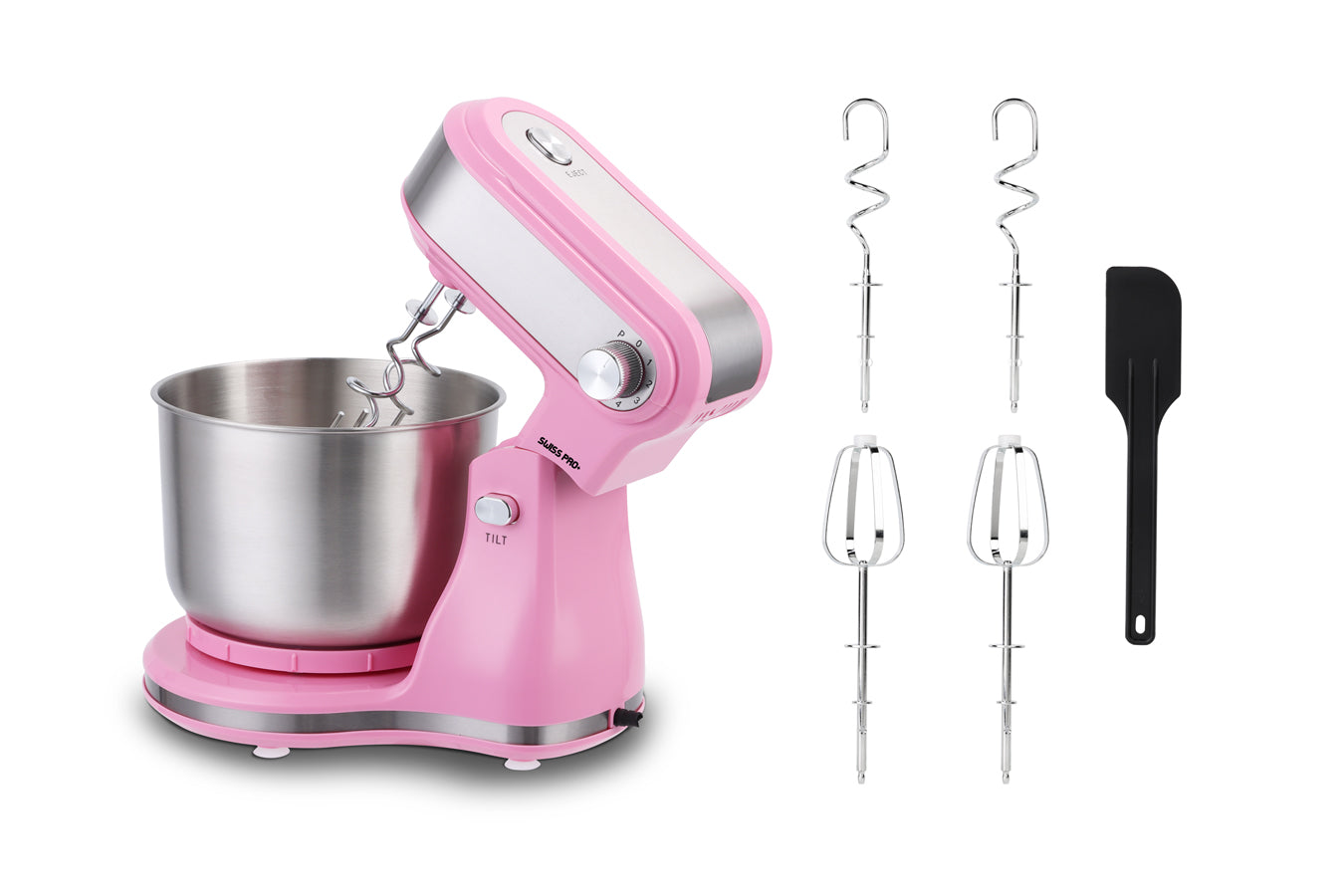 Stand Mixer Stainless Steel - Pink - 3.5 L - 300 W - SP-SM3.5P