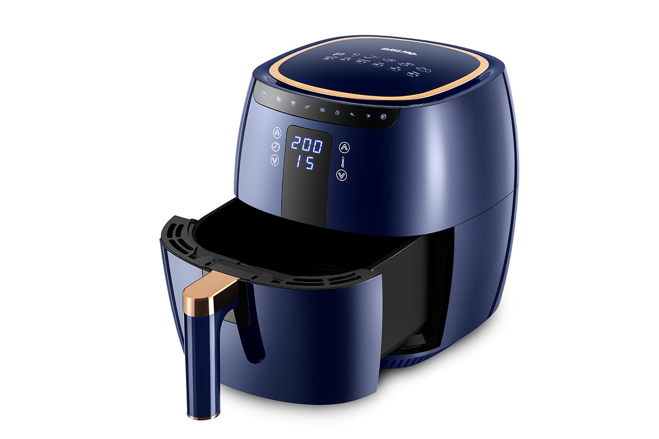 Digital Air Fryer -  7L - 1750W - Blue - Stainless Steel - Deep Fryer - Hot Air Fryer without Fat - SP-DAF7LDB