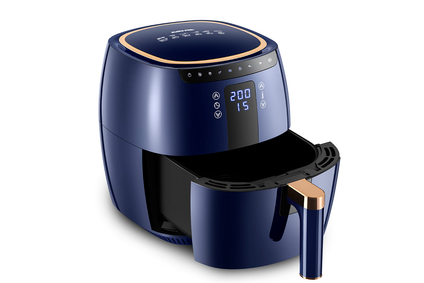 Digital Air Fryer -  7L - 1750W - Blue - Stainless Steel - Deep Fryer - Hot Air Fryer without Fat - SP-DAF7LDB