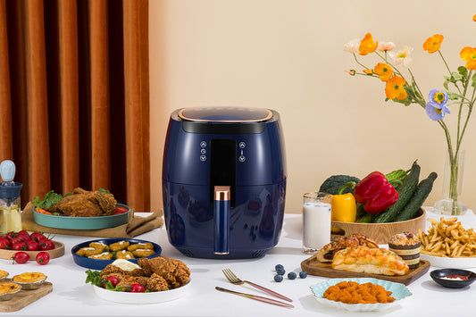 Digital Air Fryer -  7L - 1750W - Blue - Stainless Steel - Deep Fryer - Hot Air Fryer without Fat - SP-DAF7LDB