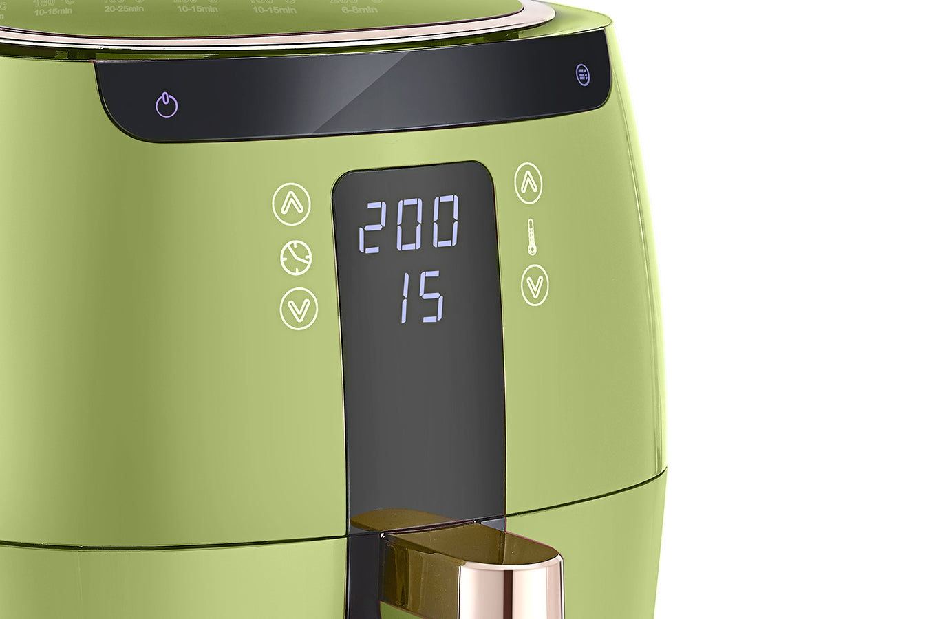 Digital Air Fryer -  7L - 1750W - Green - Stainless Steel - Deep Fryer - Hot Air Fryer without Fat - SP-DAF7LG